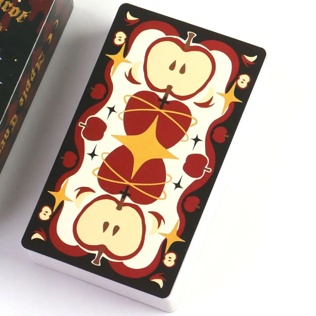 Apple Tarot Deck 79 Stück Tarotkarten 10,3 * 6 cm Out of Curiosity über die Äpfel im Garten von Eden