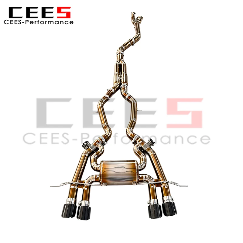 CEES New Design Midpipe with Resonator Catback Valvetronic Exhaust Pipe for BMW M2 G87 2023-2026 Muffler Exhaust