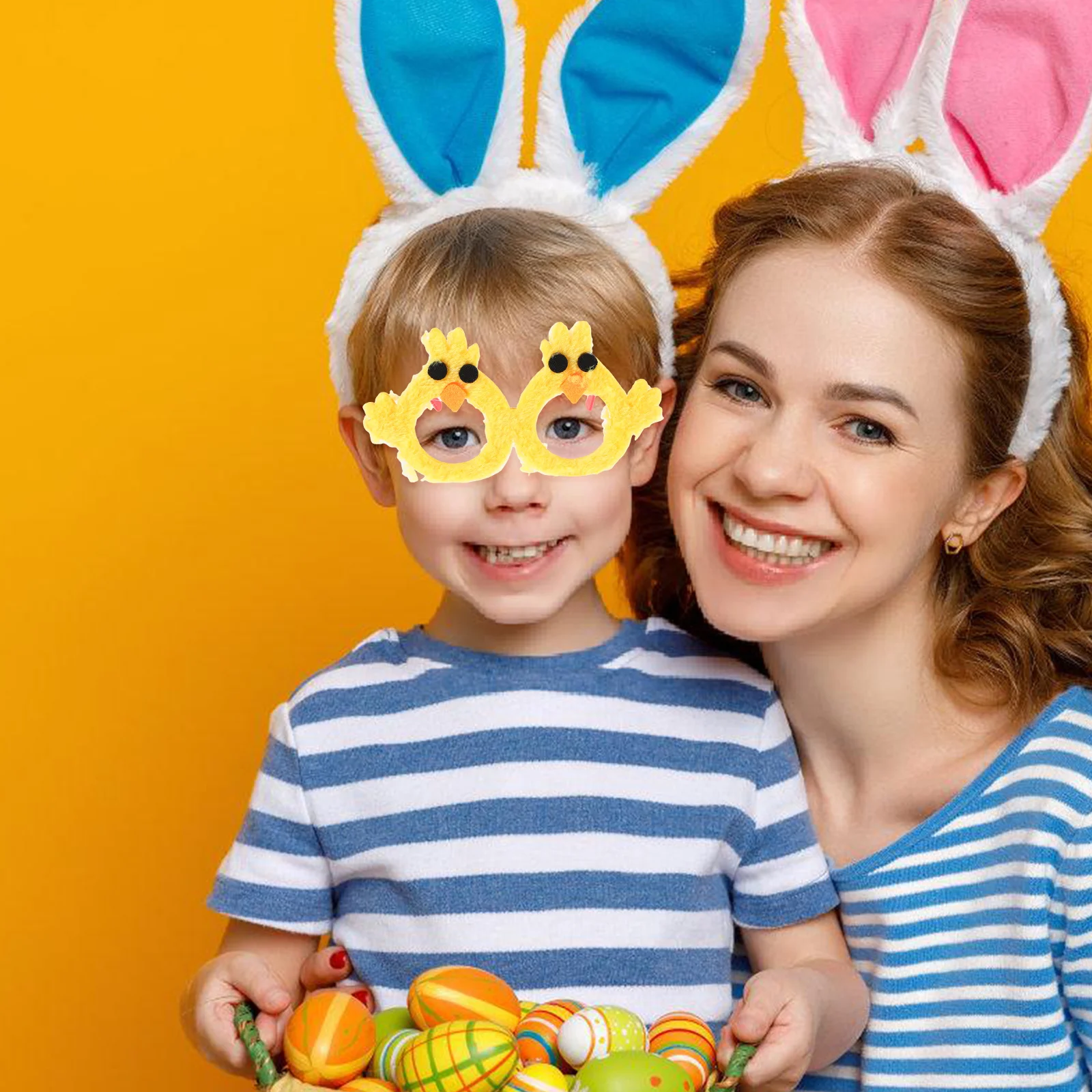 Easter Chick Glasses Reusable Sunglasses Themed Favors Eater Photo Booth Props Kids Eyeglasses for Party Decoration Cartoon