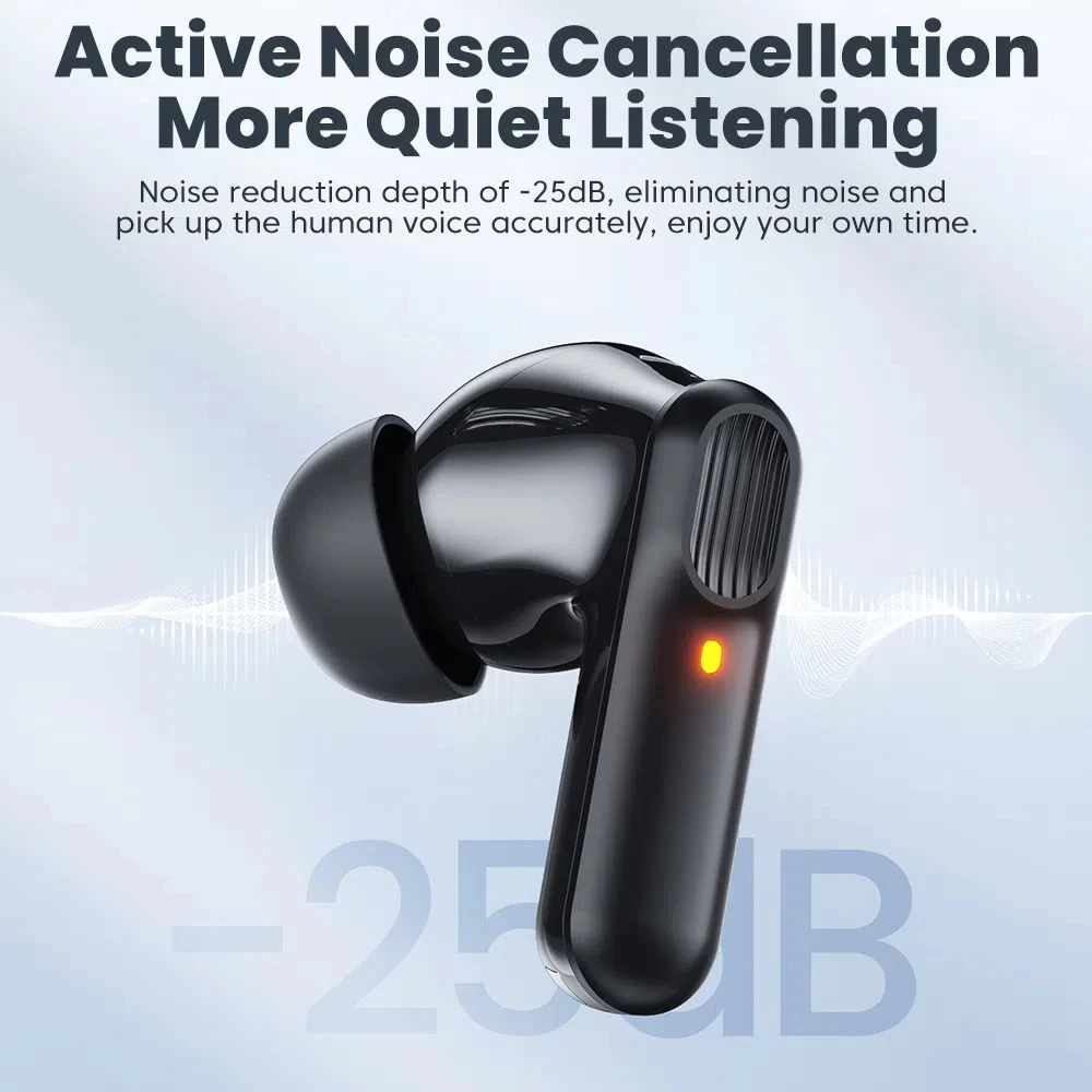 CHNEGTUO بلوتوث 5.4 ANC سماعات لاسلكية IPX4 مقاوم للماء 65dB إلغاء الضوضاء 13 مللي متر ديناميكية HIFI ENC سماعة رأس لشاومي