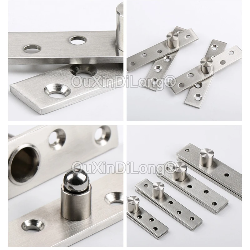 

Высокое качество, 4 шт., дверные шарнирные петли из нержавеющей стали, вращающиеся на 360 градусов невидимые скрытые дверные петли, установка вверх и вниз