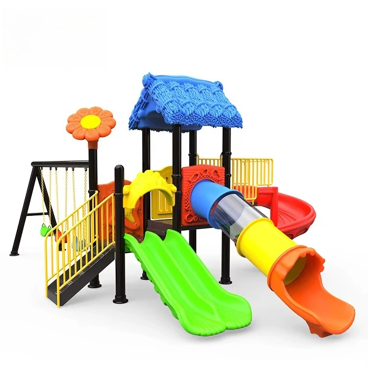 Children Play Games Sports Children's Commercial Plastic Slide Equipment Kids Outdoor Playground