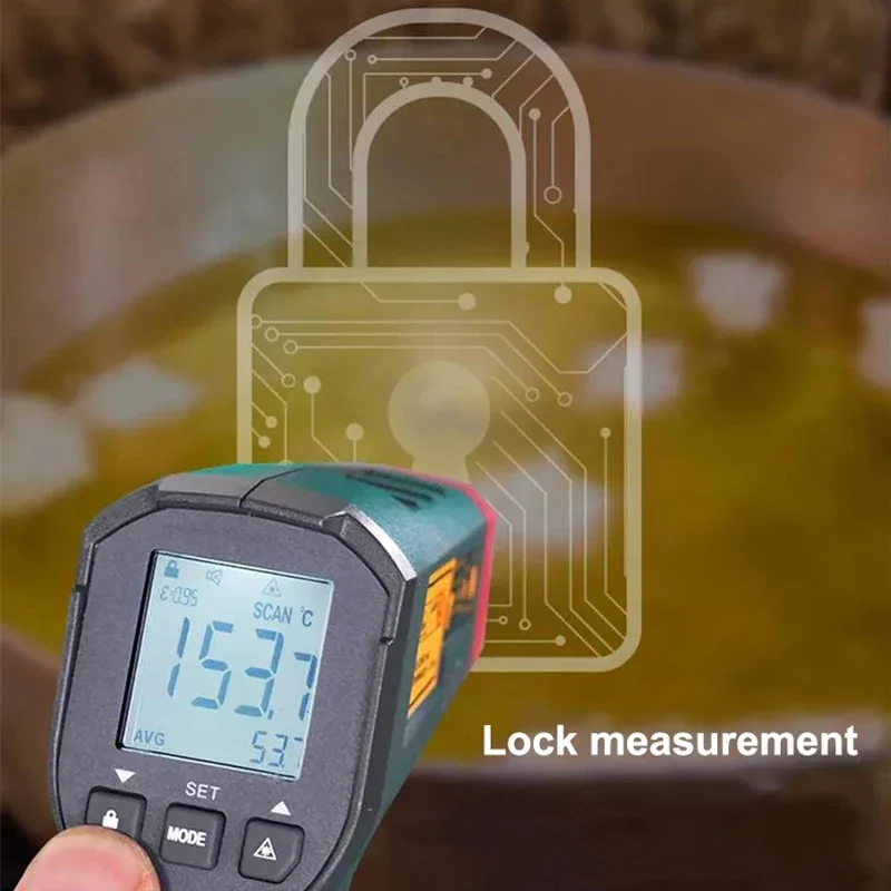 UNI-T Infrared Digital Thermometer UT306S Non-contact Temperature Meter Contactless Gun -50-500 Environmental Instruments