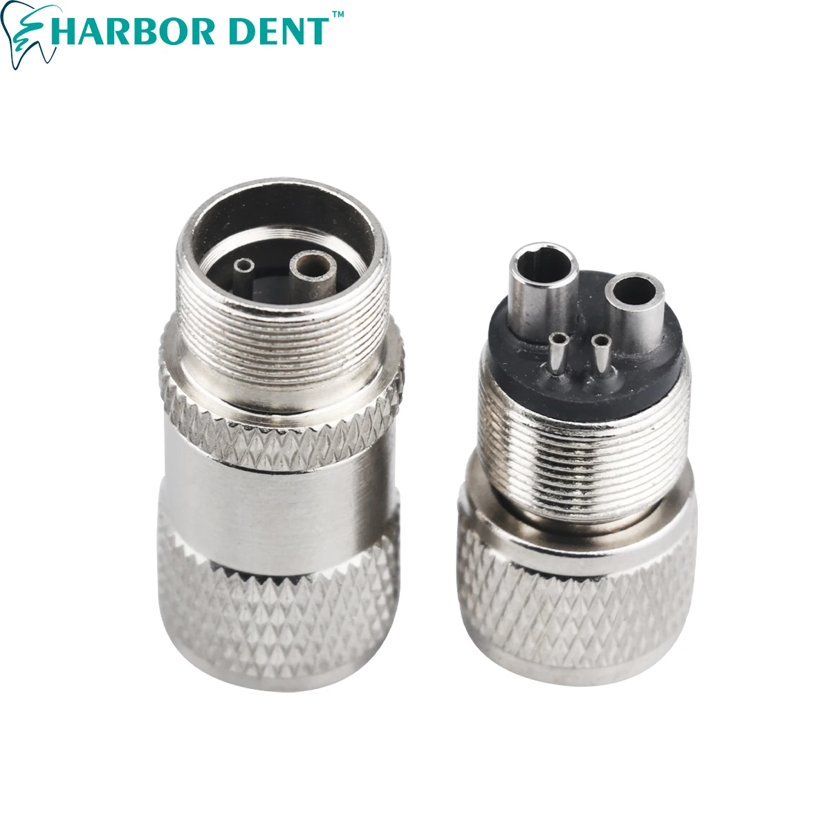 Dental High Speed Handpiece Turbine Adapter from 4 Holes to 2 Holes Changer Connector Tool for Air Motor