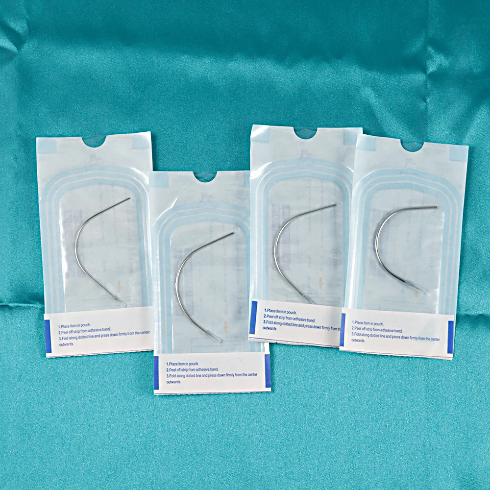 316L Surgical Stainless Curved Body Piercing Needles Sterilized Steel Sharp Belly Nose Lip Ear Needles 20G/18G/16G/14G Choosable