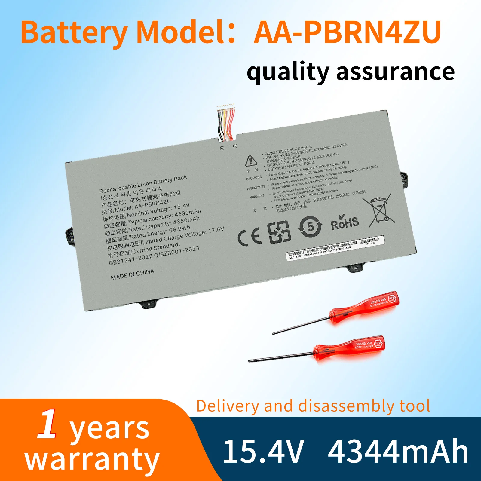 AA-PBRN4ZU Laptop Battery For Samsung NP950QCG 930XCJ 930QCG 950QCJ 930QCJ 950XCJ AA-PBPN42U