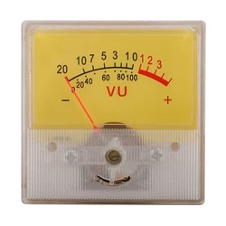 M17D High VU Meter Digital Amplifier Type Analog Sound Level Yellow Panle Easy Reading