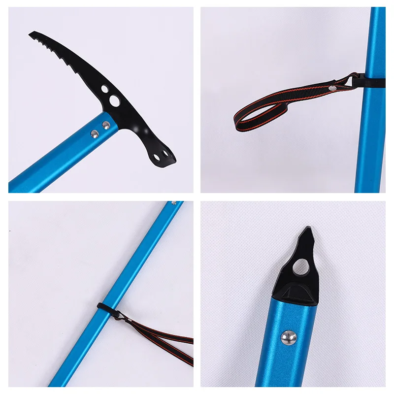 Sprzęt do wspinaczki górskiej na śniegu, narzędzia, topory wspinaczkowe, ścierki, młotki śnieżne, sprzęt do wspinaczki na śnieżne góry