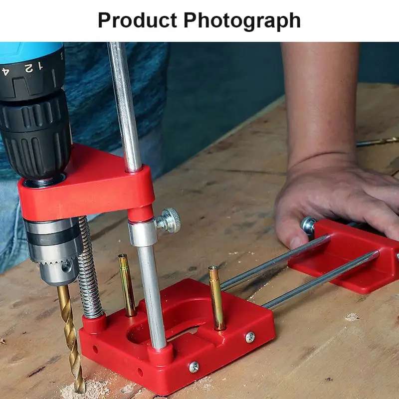 Vertical Drilling Locator Portable Drilling Positioners Woodpeckers Precise Positioners Carpenter Corner Clamp Woodworking Tool