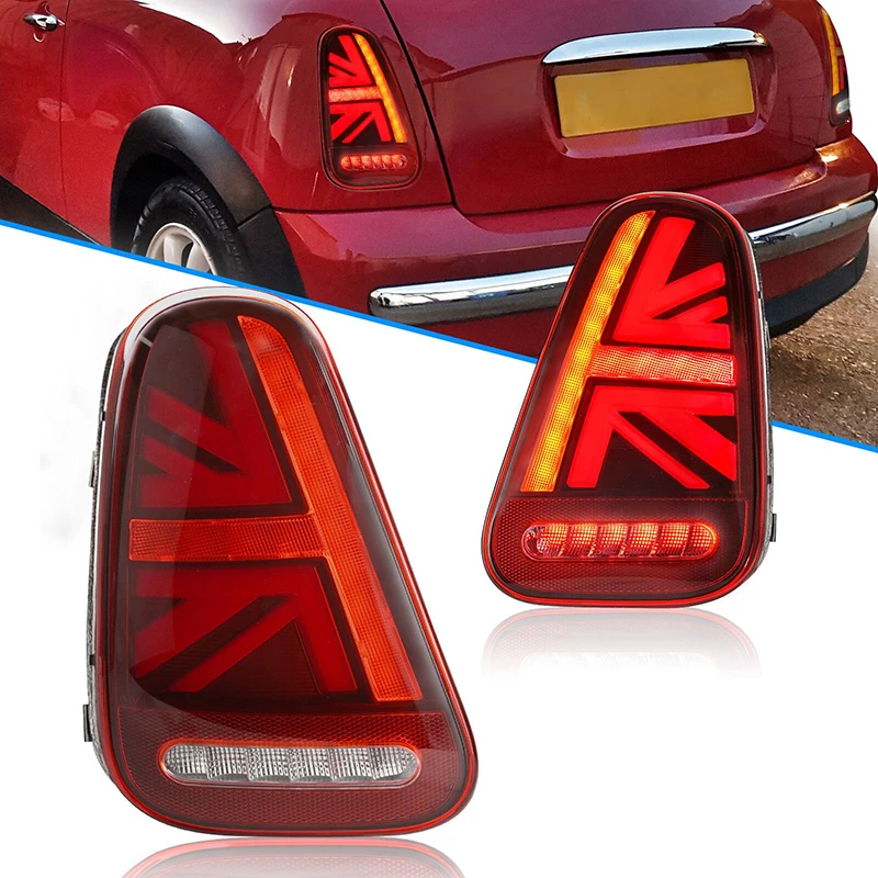 2PCS LED Tail Lamps Lights For BMW Mini Cooper R50 R52 R53 2001-2007 Rear Brake Reverse Turn Signal Lights Set