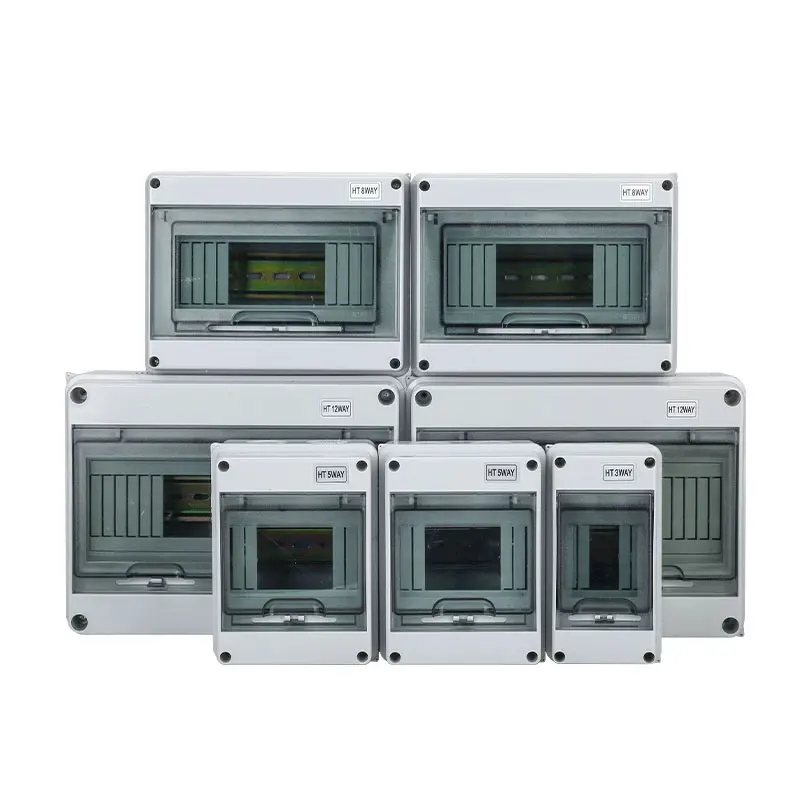 HT Series Junction Box IP66 2/3/5/8/12/15/18/24 WAY ABS PC Plastic Outdoor Electrical Waterproof Distribution Box Switch Box image 3