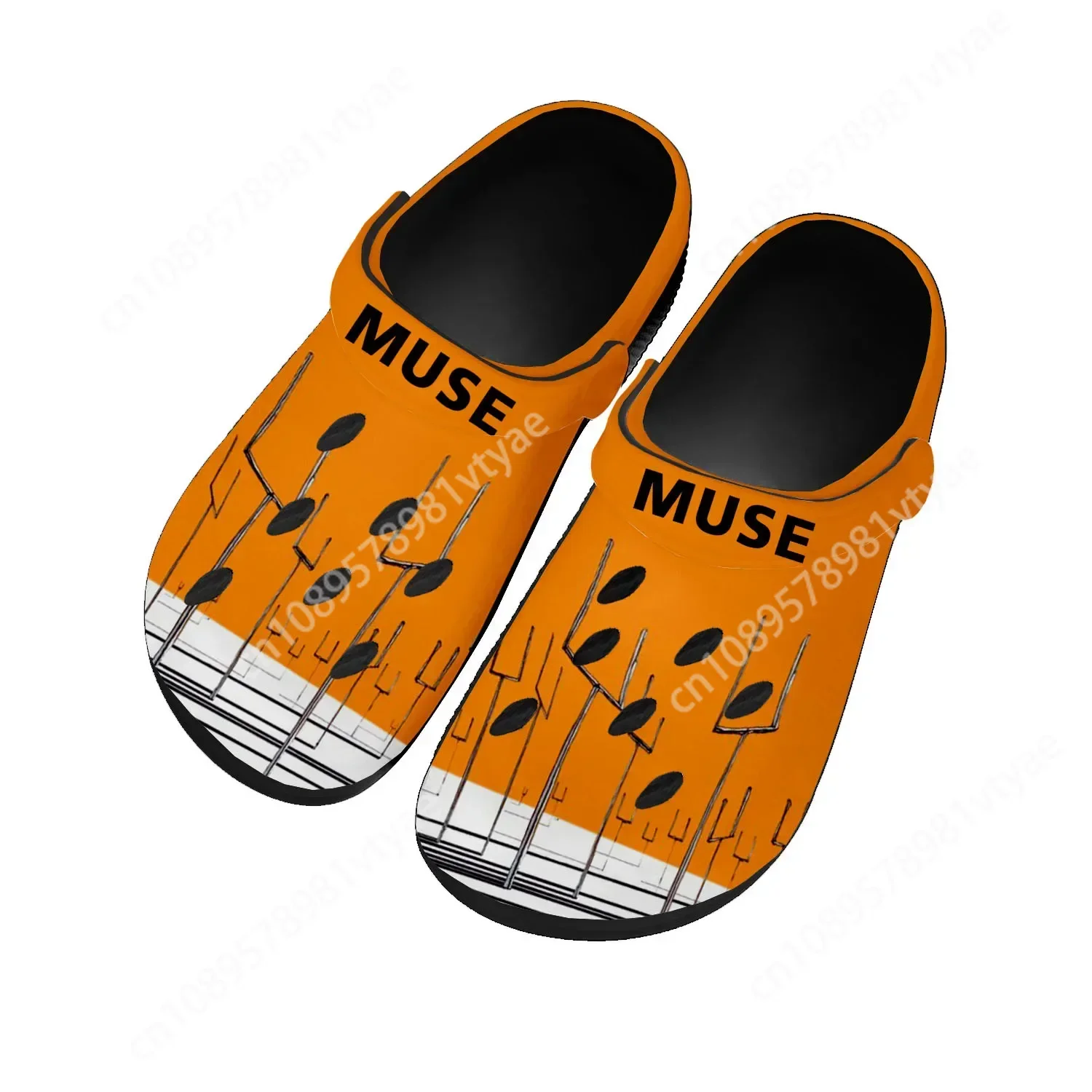 

Muse Rock Band England Home Clogs Custom Water Shoes Mens Womens Teenager Shoe Garden Clog Breathable Beach Hole Slippers Black