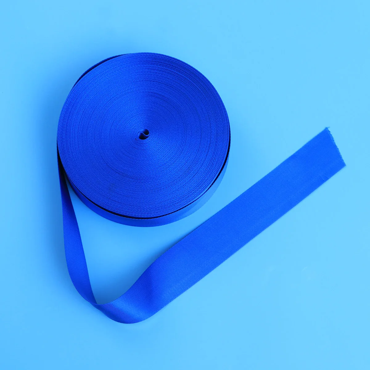 

5cm Fabric Ribbon Sturdy Weave Versatile Use for Collars Leashes Belts Camping Boating DIY Projects Blue Fabric Ribbon