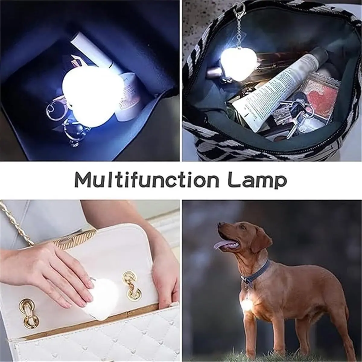 AA19 Love Wallet Touch Sensing Light, Purse Light, Mini Handbag Purse Lamp,Rechargeable Mini Flashlight for Handbags