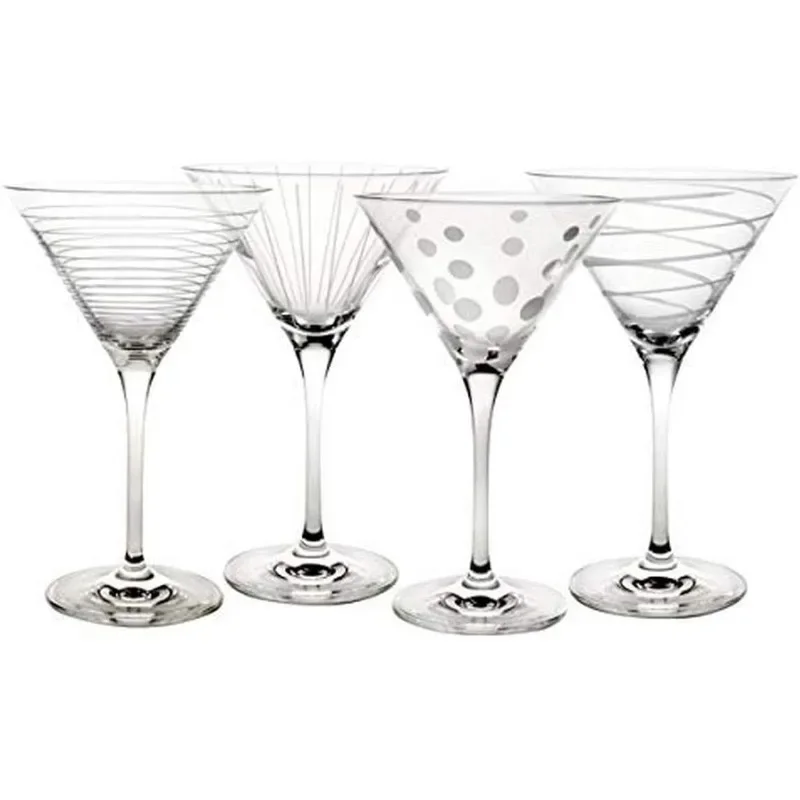 Cheers Martini Glass, 10-Ounce, Set of 4