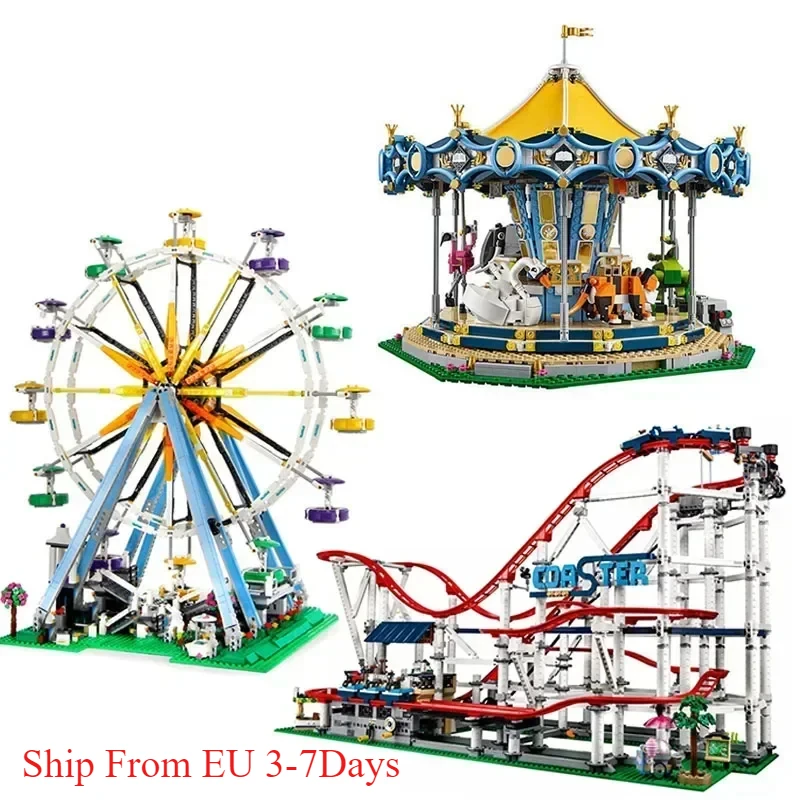 

Roller Coaster 15039 Loop Roller Coaster 77045 Ferris Wheel Carousel 15036 Blocks 10261 10303 10247 10257 Toys Christmas Gifts