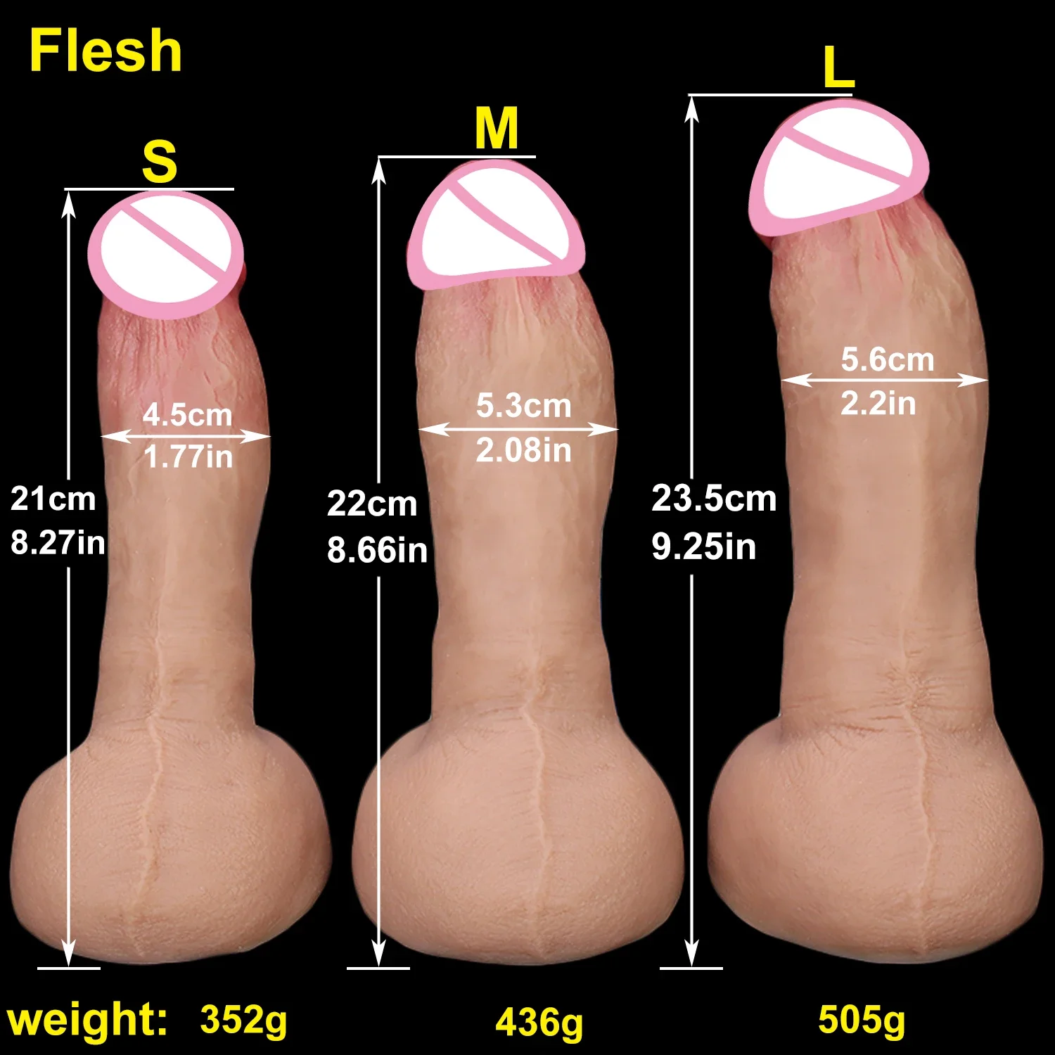 Strapon Soft Flesh Big Dildo Black Erotic Toy for Women Silicone Lesbian Vaginal Masturbators Penis Large Suction Cup Thick Dick