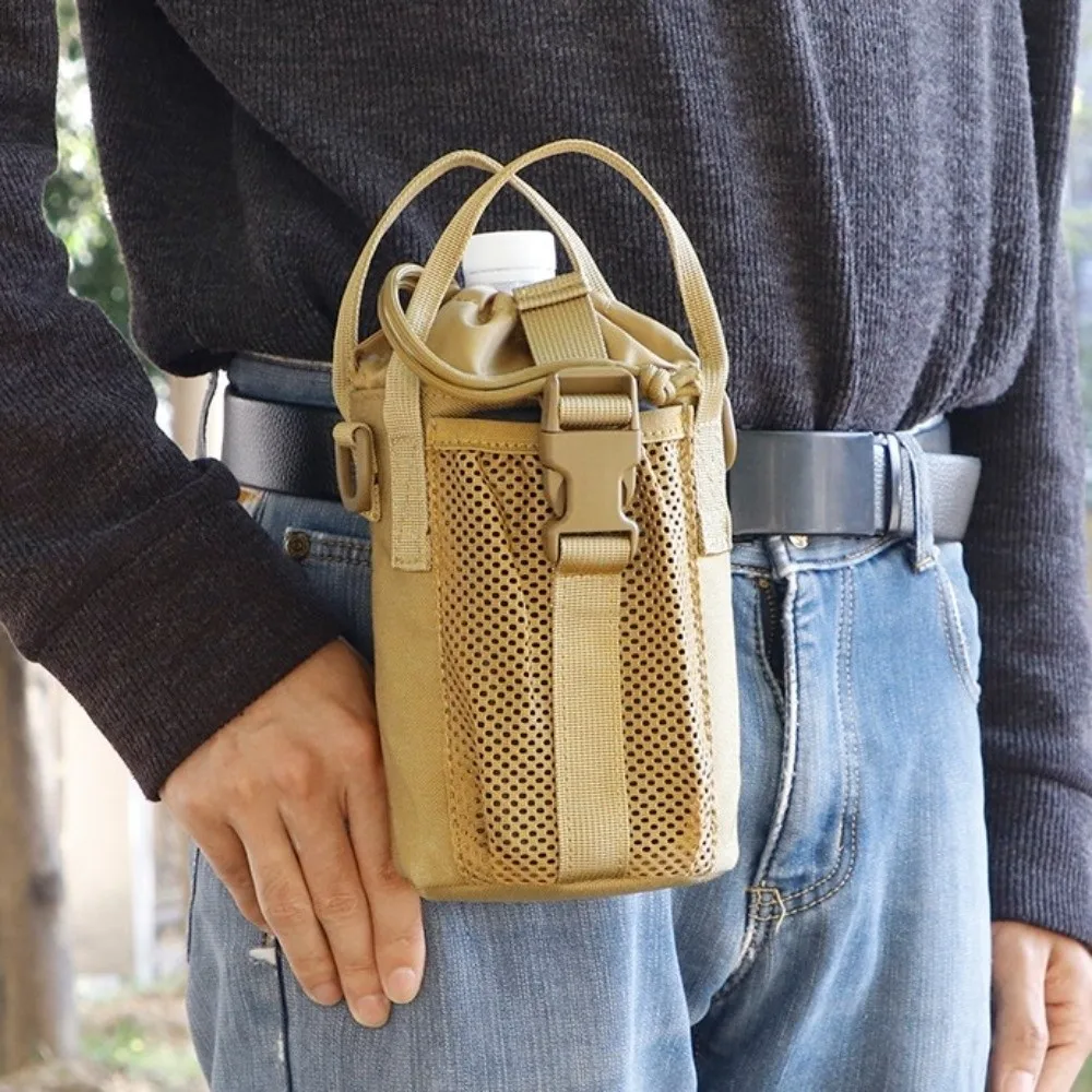 

Large Capacity Water Bottle Sling Bag Adjustable Waterproof Gym Bottle Bag Multi-layer with Shoulder Strap Crossbody Sports Bag