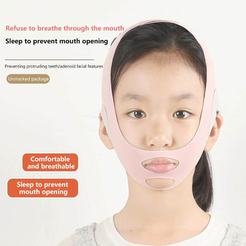 

Children Sleeping Anti-Open Mouth Correction Child Sleep Habits Skins Tightening Prevent Mouth Opening V-face Bandage Faces Mask