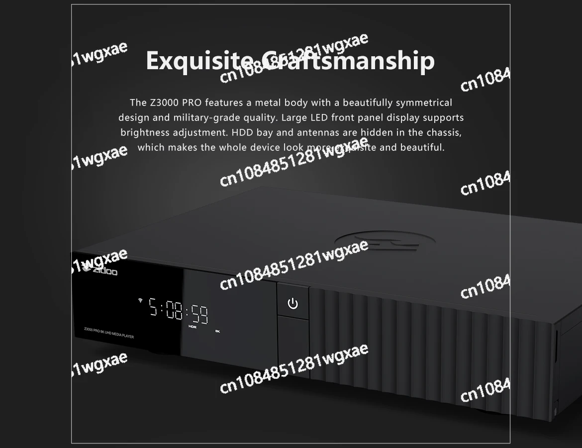 

Jingchen S928X-K Processor 6G+64GB ZIDOO Z3000 PRO-8K Media Player