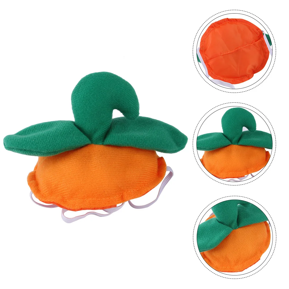 

1Pcs Pumpkin Pet Costume Headgear Adorable Halloween Cat Dog Party Hat Decorative Accessory Pumpkin Shaped Hat