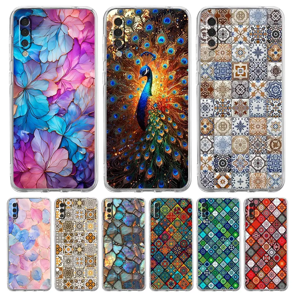 

Mandala flower totem Phone Case For Samsung A54 A52 A50 A70 A10 A40 A20S A20E A12 A14 A16 A22 A24 A42 A34 A32 5G A04s A06 Cover