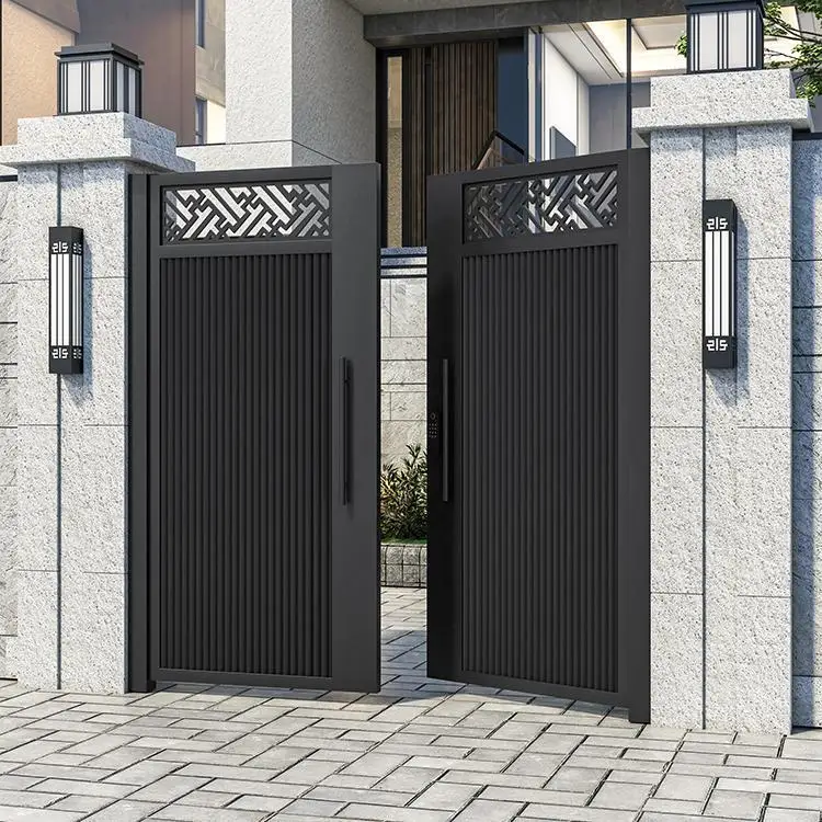 

Aluminum alloy villa large door, courtyard gate, wrought iron countryside self-built house door, garden yard gate, double door