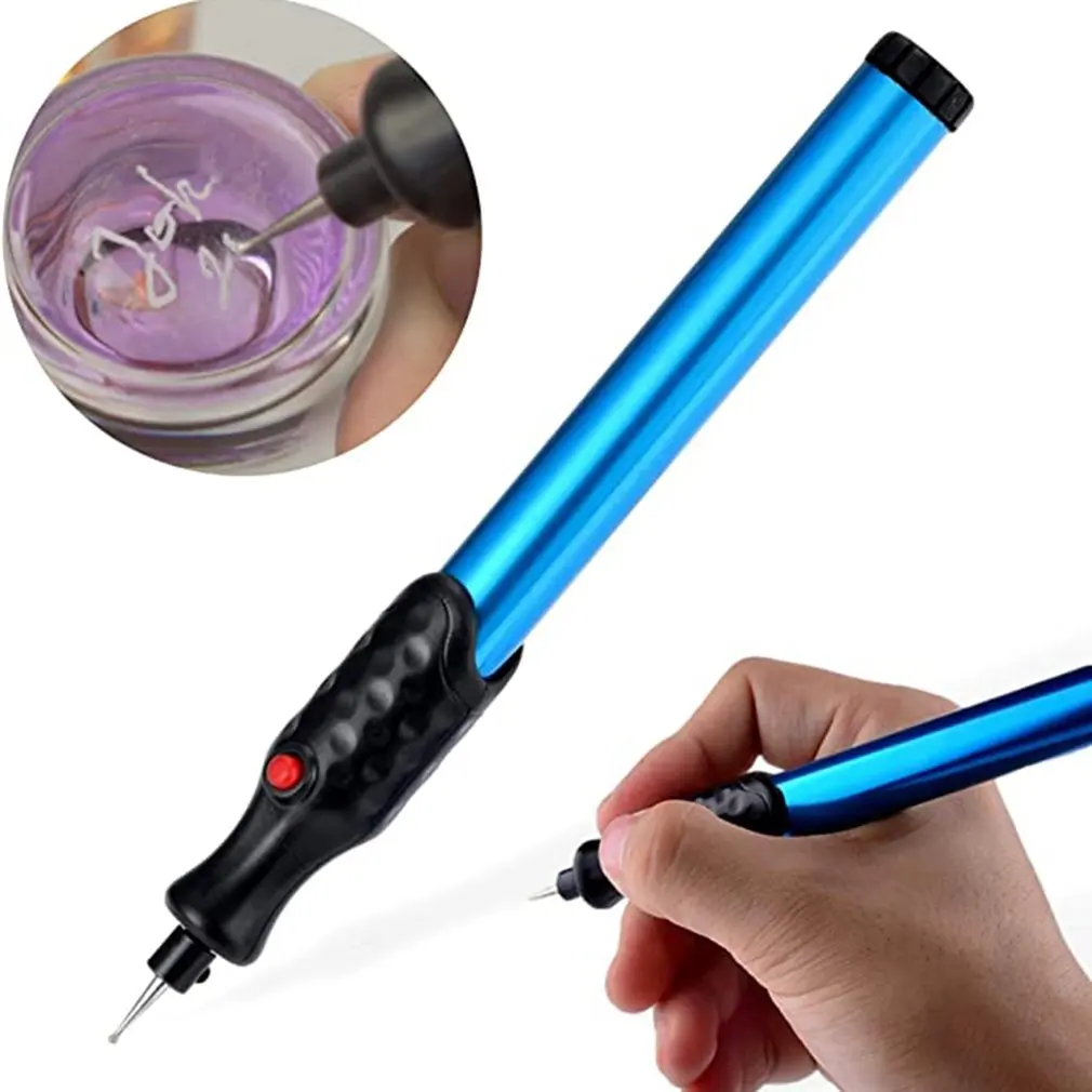 Electric Engraving Engraver Pen Carve Tool for DIY Jewellery Jewelry Metal Glass - Cordless Precision Engraver with Diamond Tip