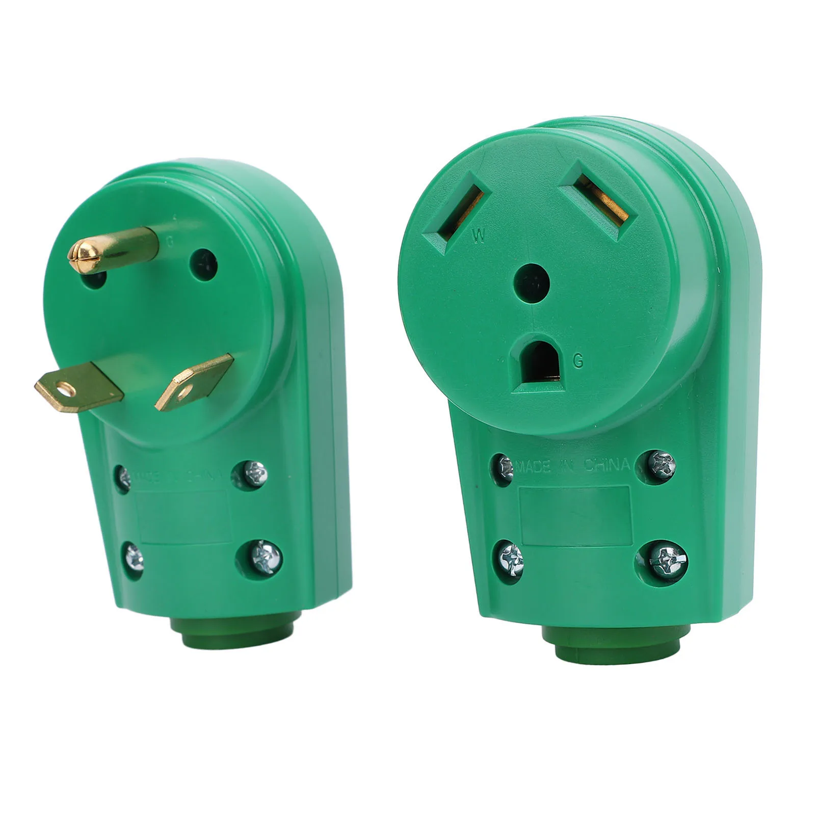 

Сменная вилка для автодома Набор вилок «папа» и «мама» -30P -30R 30A Сверхмощная вилка «папа» и «мама» для автофургона для кабеля 10AWG