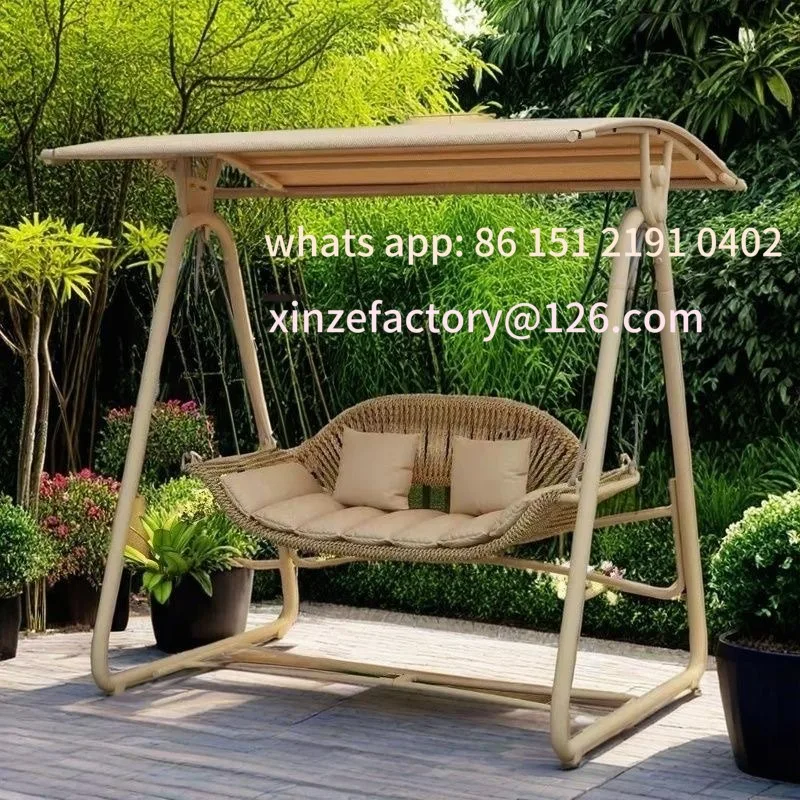 

Customizable Courtyard Swing Cradle Hanging Chair Villa Garden Balcony Terrace Leisure Lazy Double Rocking Chair