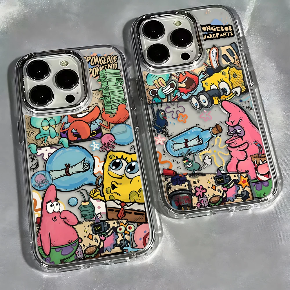 Fun S-SpongeBobs Pinch Butt Phone Case For iPhone 17 16e 16 15 14