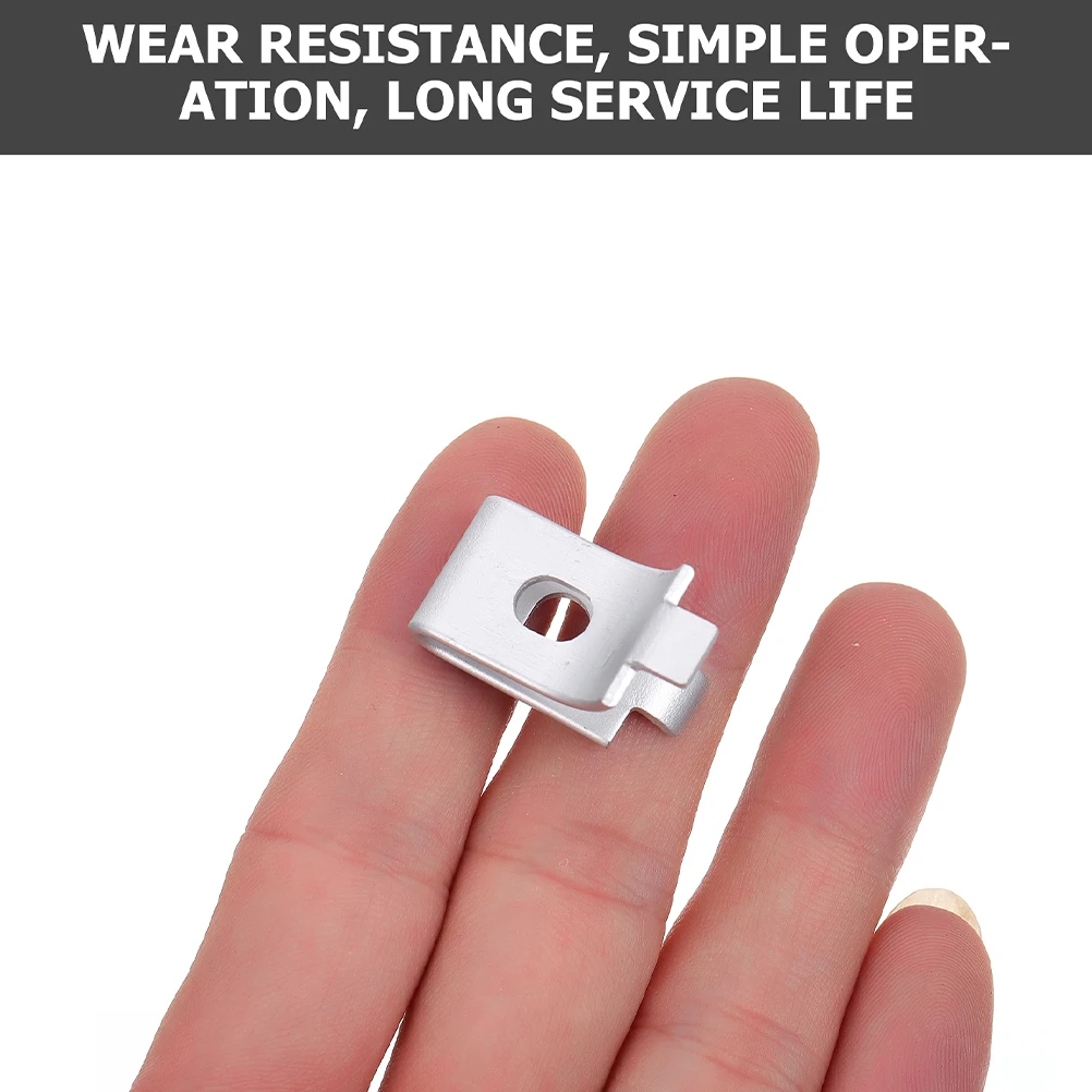 

20pcs Shelf Support Clips Metal Adjustable Brackets Heavy Duty Aluminum Alloy Durable Wear Resistant Supermarkets Garages Tool