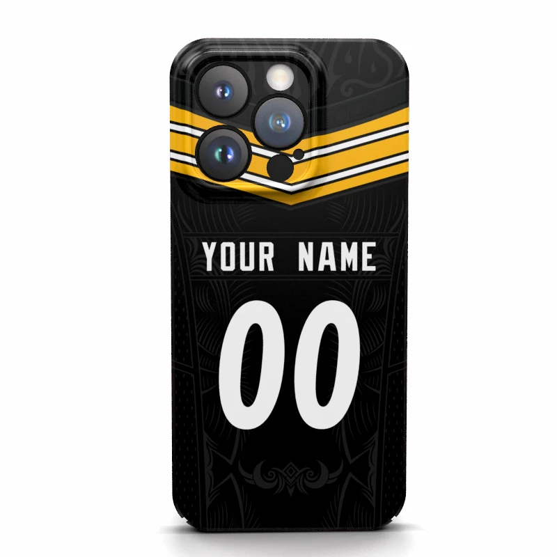 Pittsburgh Custom Cover Case 3d Print Name Number Jersey Usa Football For Iphone 16 15 14 Pro Max 13 12 11 Mini X Xs Xr 7 8 Plus