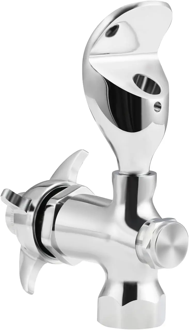 

Drinking Water Fountain Faucet, Outdoor Water Faucet, Self-Closing Valve with Knob, 1/2“FPT Water Bubble, Heavy Duty Sto