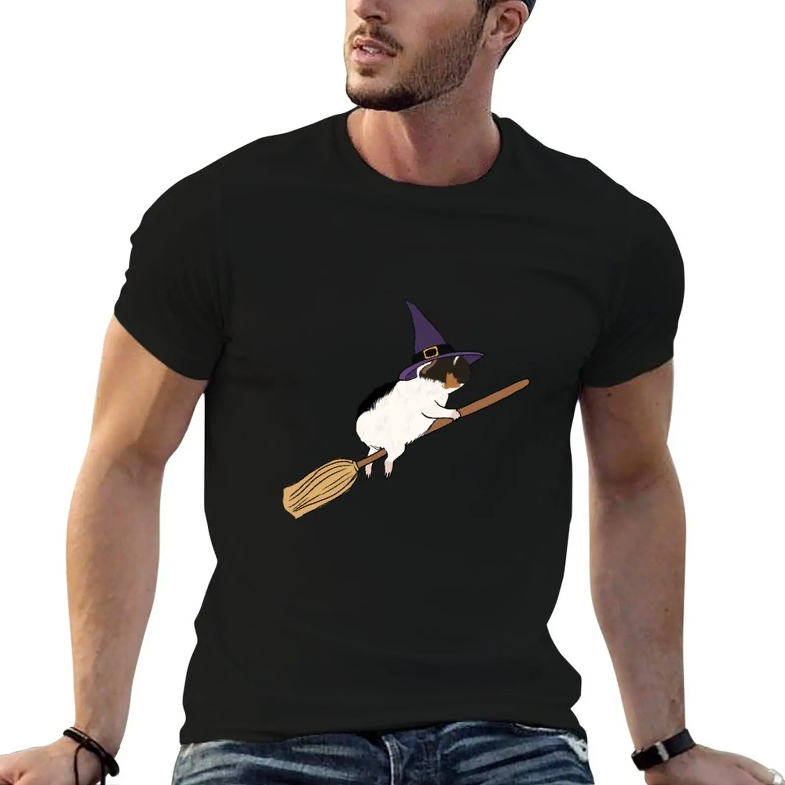 Babes the witch piggy T-Shirt man t shirt designer shirts vintage clothes basketball graphic tees black t-shirts for men