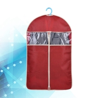 3pcs Dust Cover for Clothes Storage Bag Suit Garment ganizer Transparent Window Water Resistant Non Woven Reusable Zipper