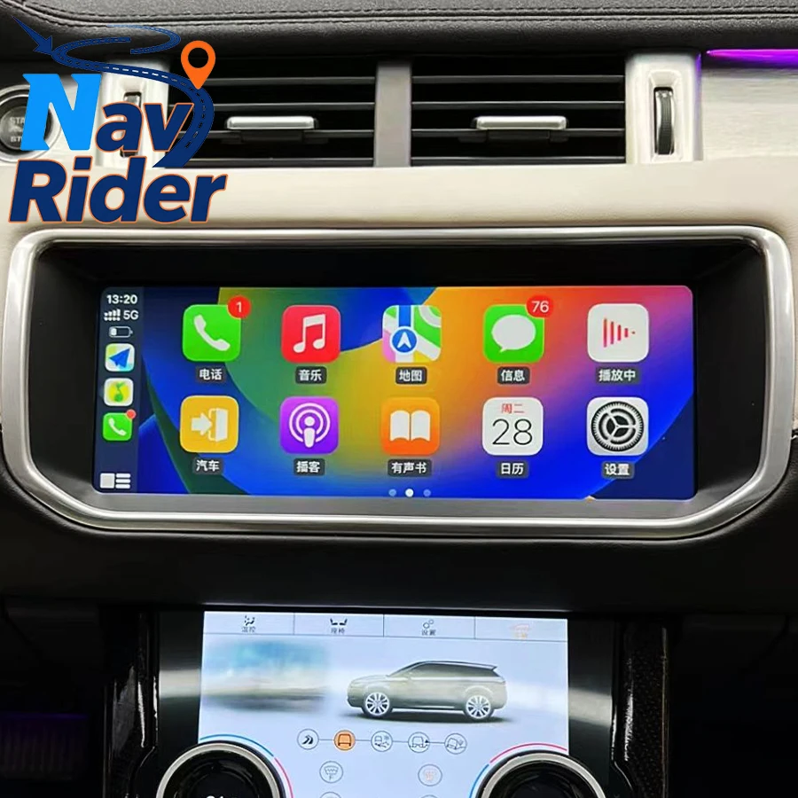 

Для Range Rover Evoque 2013-2017: Беспроводная автомагнитола с CarPlay, 10.25-дюймовый Android мультимедийный плеер с навигацией