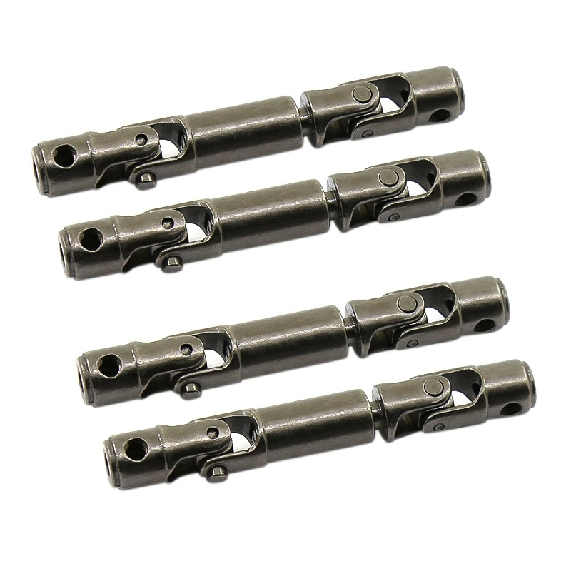 N03R-4PCS Upgrade Metal Driving Shaft For WPL 1/16 B14 B14K B16 B16K MN90 MN90K MN91 RC Car Parts Crawlers Truck,Titanium