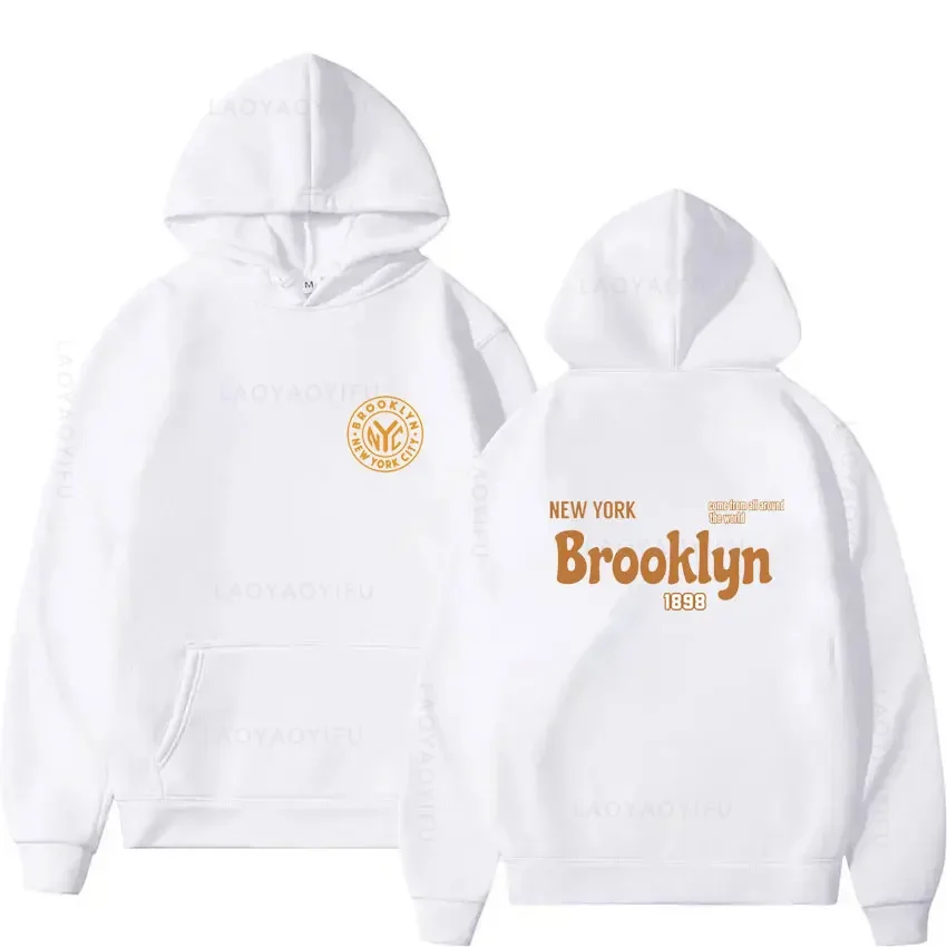 Brooklyn New York Sweatshirts for Men Hoodies & Hooded Sweatshirt Men's Essentials Hoodie Graphic Autumn Clothing Y2k Pullovers