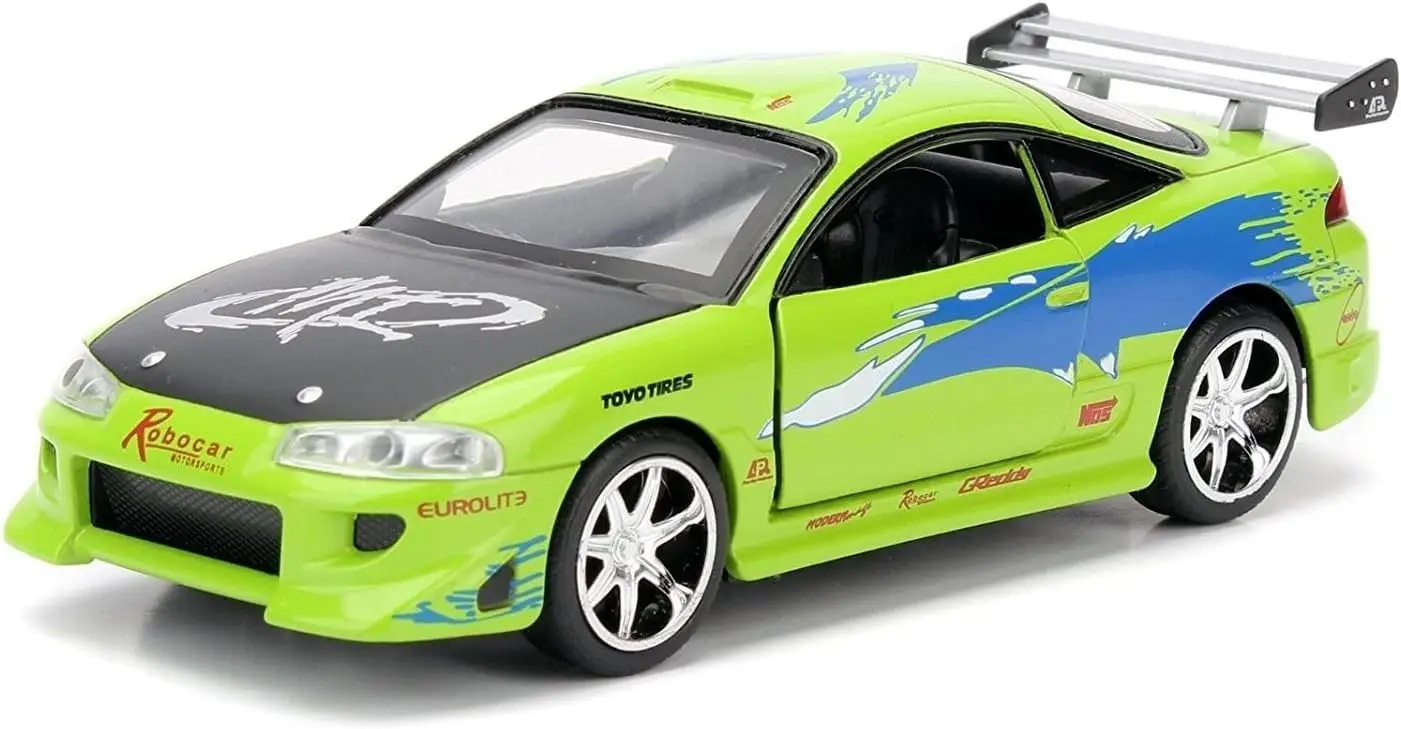 

1:32 Scale Fast & Furious Diecast Car - Brian's 1995 Mitsubishi Eclipse Model