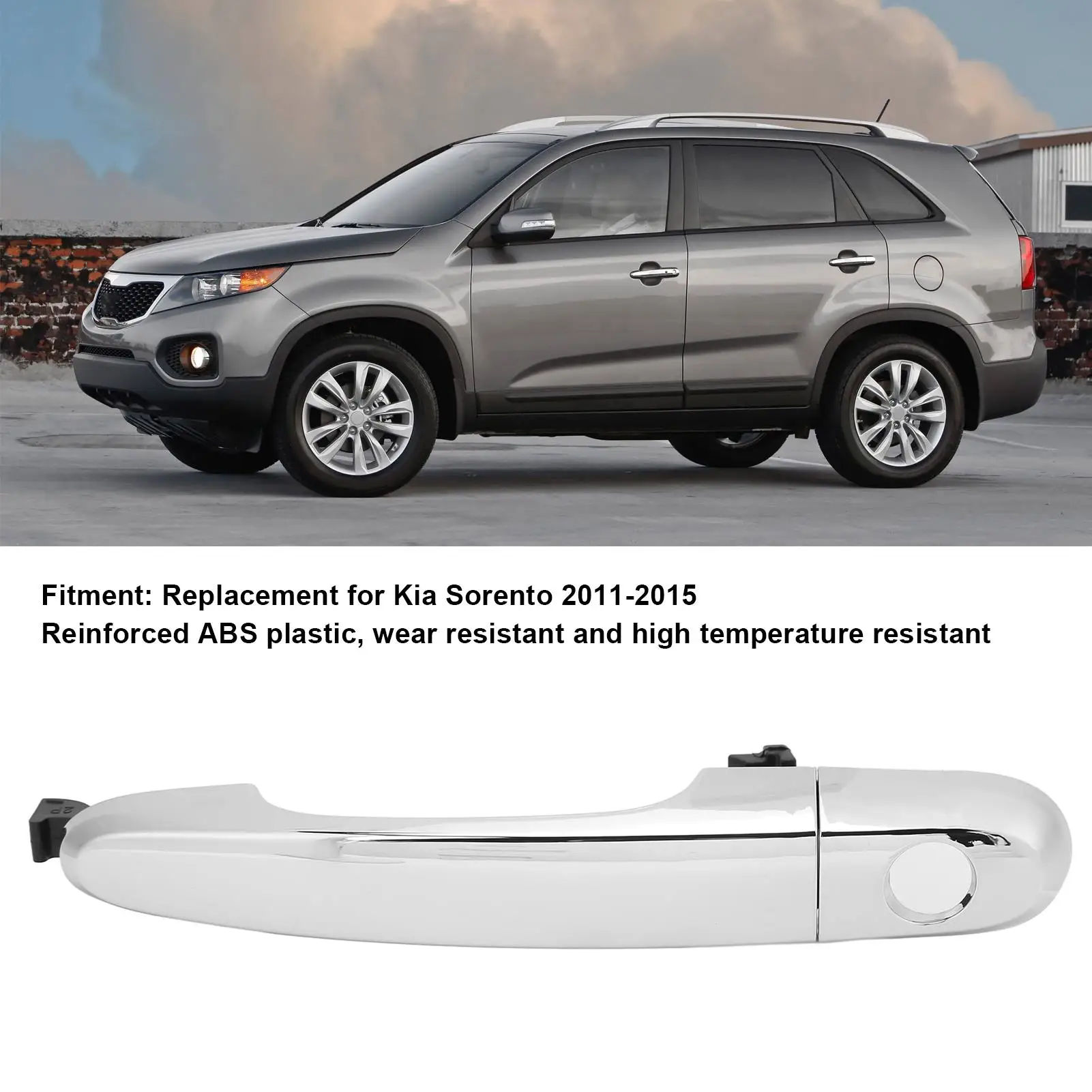 for car Rear Left Exterior Door Handle 826512P010 - Reinforced ABS, Long Durability, Temperature Resistant