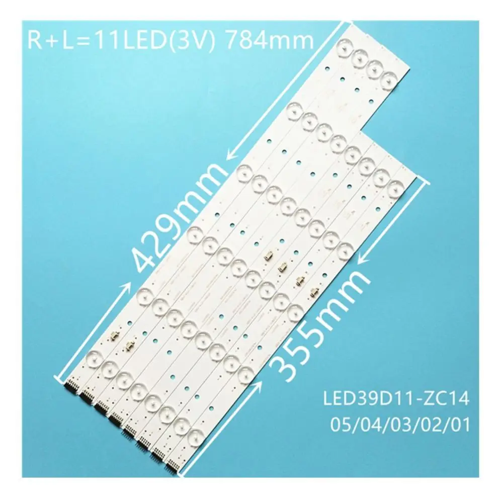 

Backlight for TV 39-40 "/(set 8 PCs) (2a + 2b + 2c + 2d) for jvc lt-39m440 backlight for tv led strip light repair tv backlight