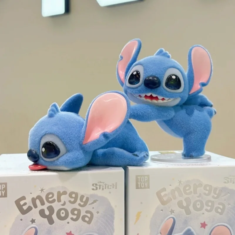 حقيقية ديزني غرزة حيوية اليوغا سر صندوق أعمى التماثيل غرزة توافدوا الحلي لطيف سطح المكتب الديكور هدايا عيد الميلاد