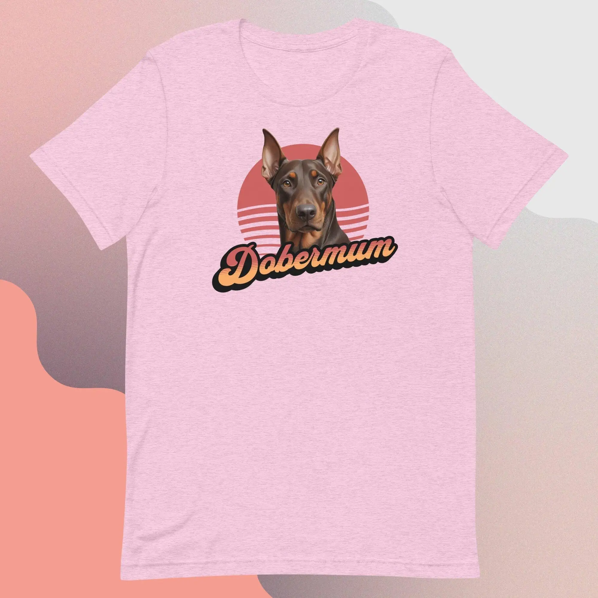 Doberman T Shirt Dobermann Brown Dog Mum Tee Mom For Lover Owner Dobermum