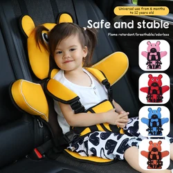 Child Seats Portable Folding Cartoon Seats Cushion Breathable Comfortable Adjustables Travel Seats Cushion For Kids Protection