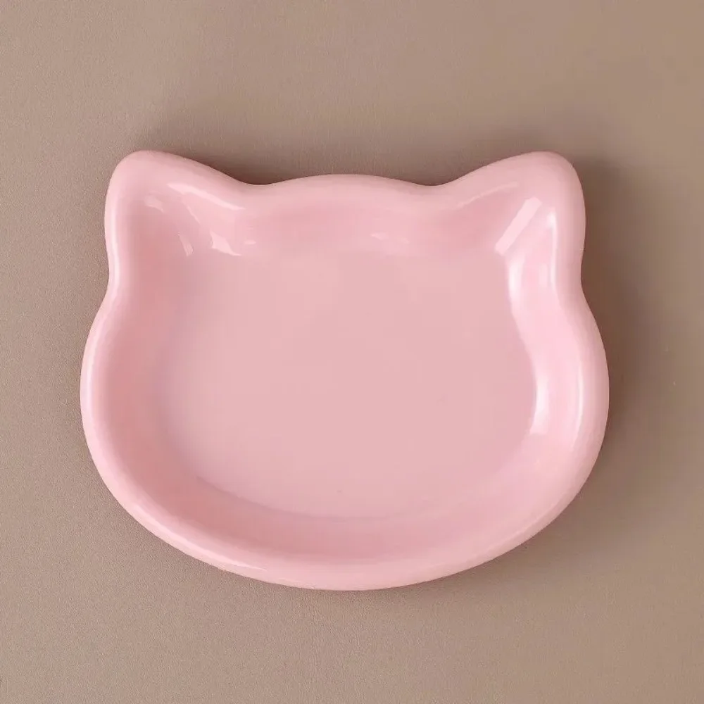 1/4 Stück Niedliche Katzenförmige Futterschale aus Kunststoff, Kippsicher, Rutschfeste Haustierfutterschale – Detail 10