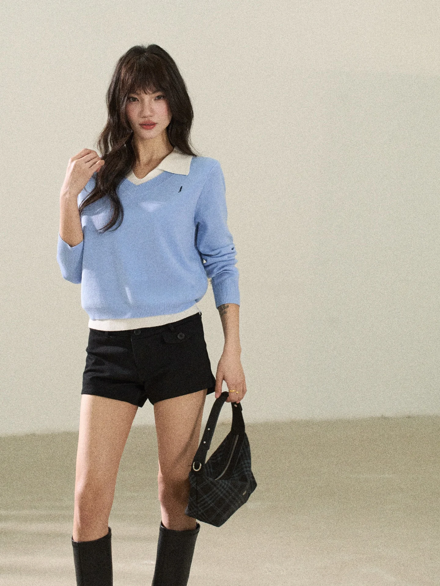 

Женские повседневные брюки Flower7 с высокой талией, прямые, однотонные, на пуговицах, весна-лето, в корейском стиле, для офиса и повседневной носки