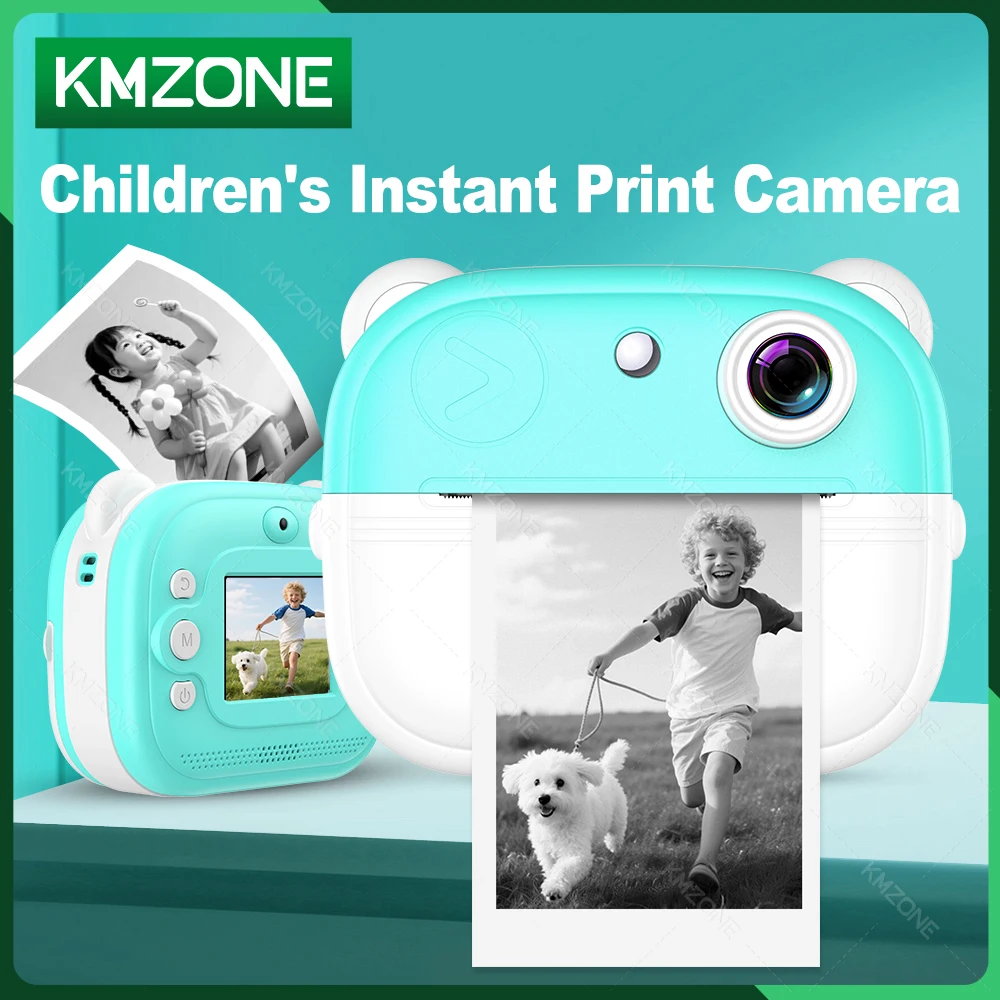 58mm Mini Printer Children's Instant Print Digital Camera Video Record Photo Pictures Thermal Print Machine +32G Memory Card