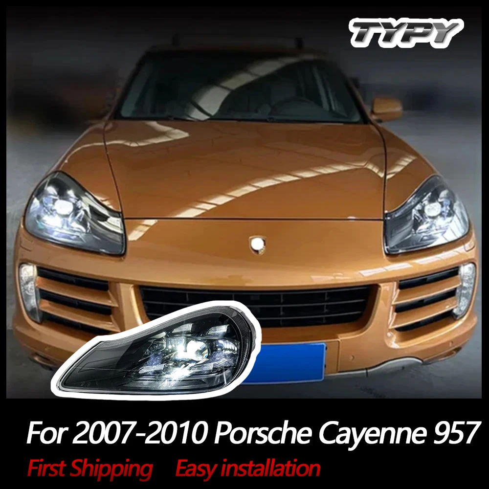 

TYPY Car Lights For 2007-2010 Porsche Cayenne 957 Headlight LED Laser Matrix Front Lamp DRL Auto Accessories Plug Play
