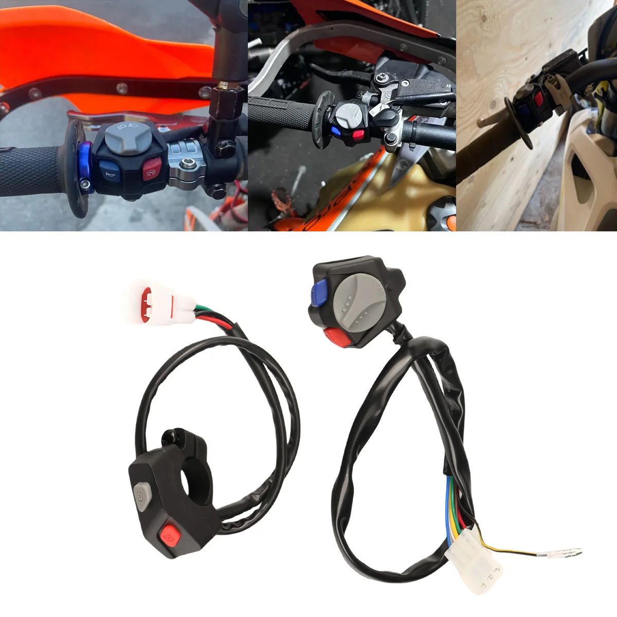 

Motorcycle Headlight Horn Kill Switch For KTM EC ECF TE FE TX FX EXC XC-W EXC TPI EXC-F SC SMC SXC RALLY SUPER ENDURO Dirt Bike